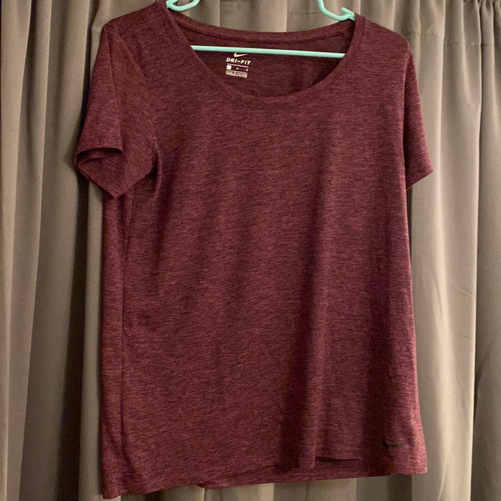 dark purple with grey nike t shirt